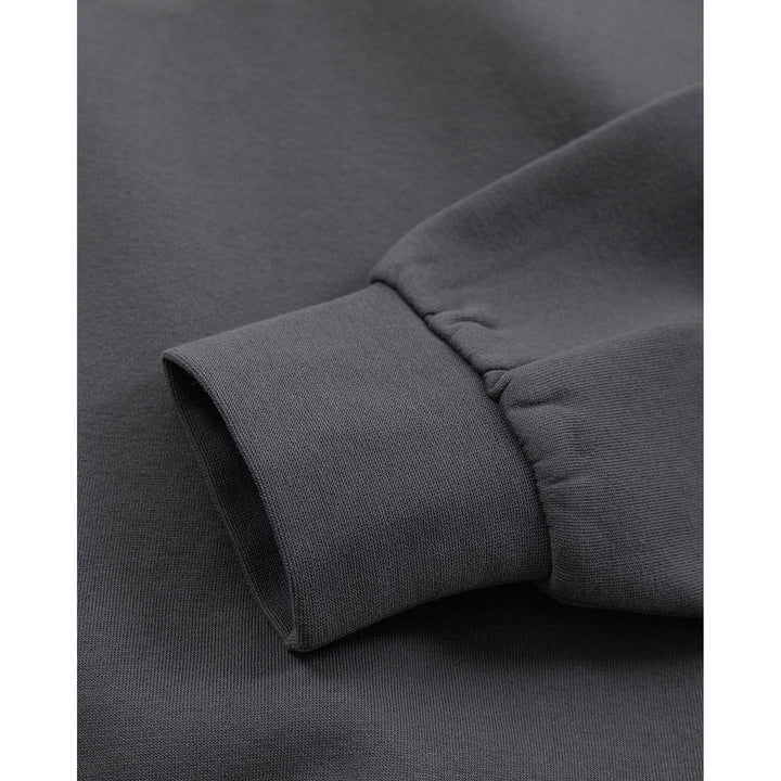 Fristads UV-Protective Half-Zip Sweatshirt - 7048 GSM Grey/Black Detail2#colour_grey-black