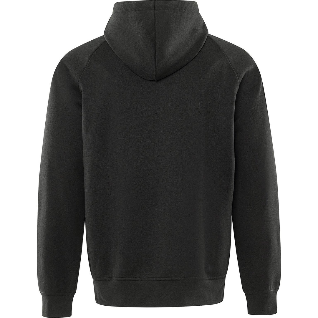 Fristads UV-Protective Hooded Sweatshirt - 7551 GSM Black/Hi-Vis Yellow Back1#colour_black-hi-vis-yellow