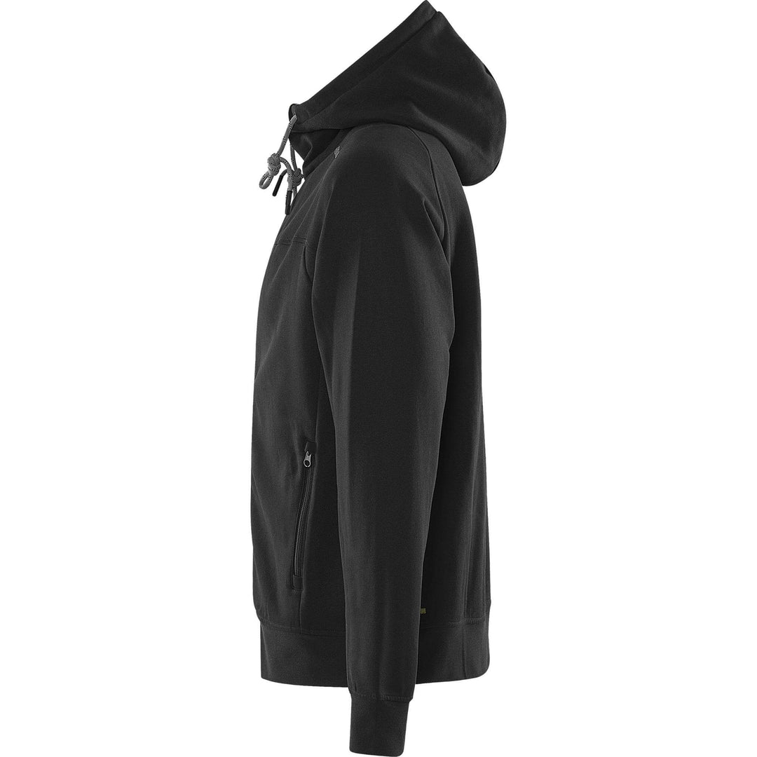 Fristads UV-Protective Hooded Sweatshirt Jacket - 7550 GSM Black/Grey Back2#colour_black-grey