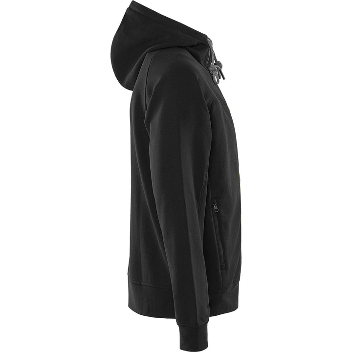 Fristads UV-Protective Hooded Sweatshirt Jacket - 7550 GSM Black/Grey Back3#colour_black-grey