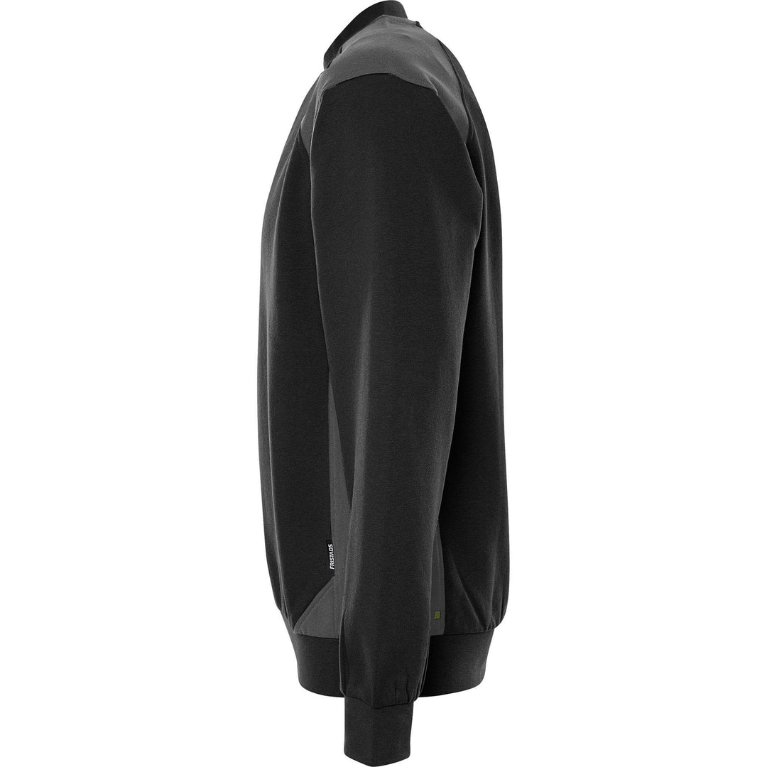 Fristads UV-Protective Sweatshirt - 7148 GSM Black/Grey Back2#colour_black-grey
