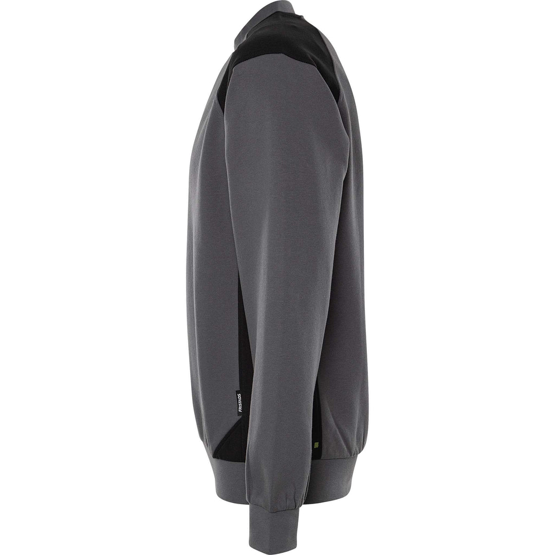 Fristads UV-Protective Sweatshirt - 7148 GSM Grey/Black Back2#colour_grey-black
