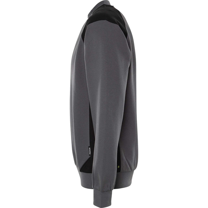 Fristads UV-Protective Sweatshirt - 7148 GSM Grey/Black Back2#colour_grey-black