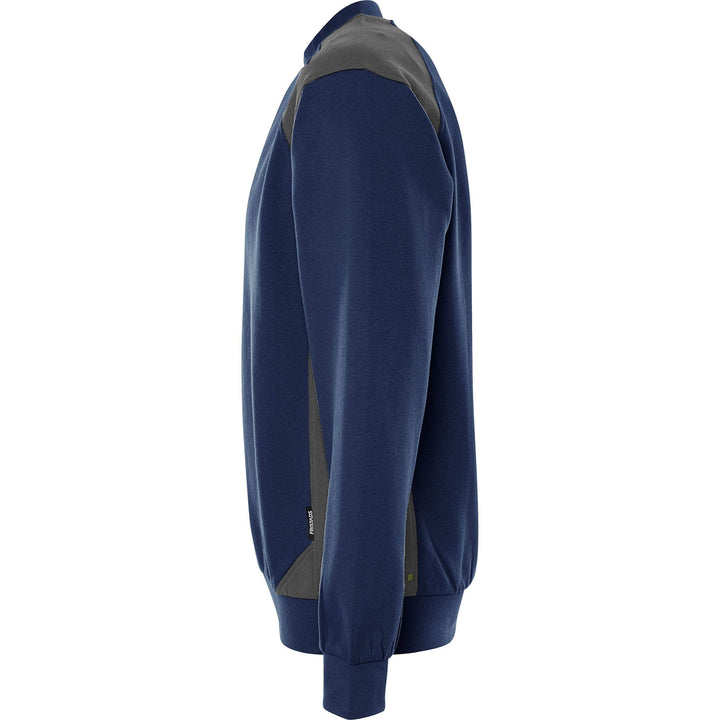 Fristads UV-Protective Sweatshirt - 7148 GSM Navy/Grey Back2#colour_navy-grey