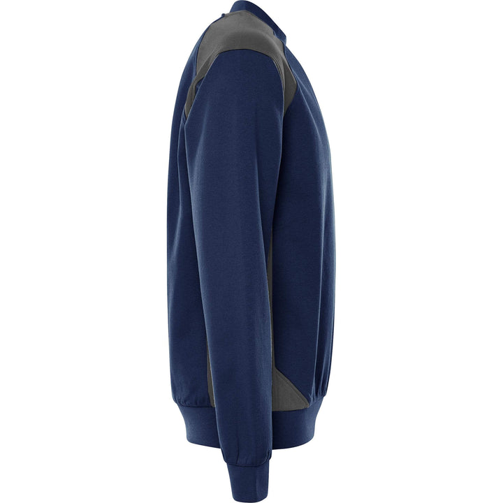 Fristads UV-Protective Sweatshirt - 7148 GSM Navy/Grey Back3#colour_navy-grey