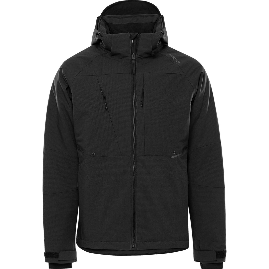 Fristads Waterproof Breathable Insulated Stretch Winter Jacket - 4883 GLS Black Front1#colour_black