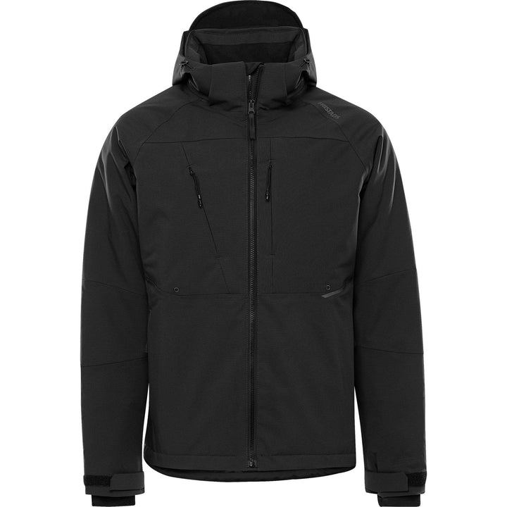 Fristads Waterproof Breathable Insulated Stretch Winter Jacket - 4883 GLS Black Front1#colour_black