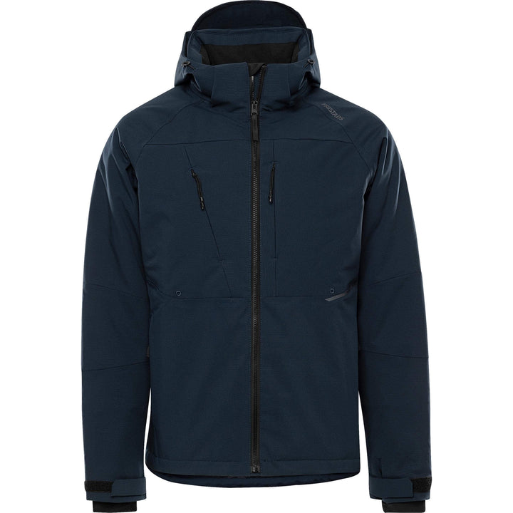 Fristads Waterproof Breathable Insulated Stretch Winter Jacket - 4883 GLS Dark Navy Front1#colour_dark-navy
