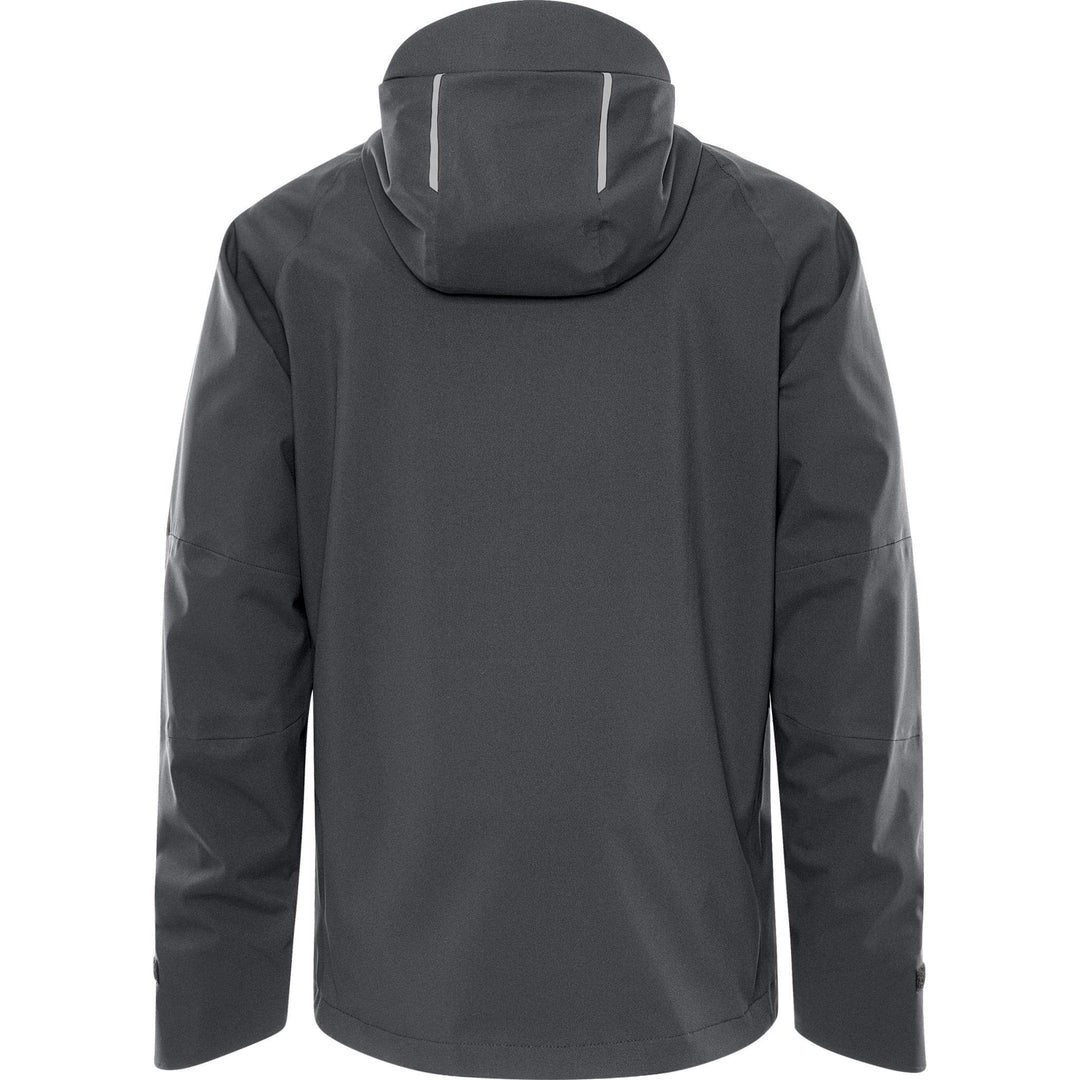 Fristads Waterproof Breathable Ripstop Stretch Shell Jacket - 4882 GLPS Dark Grey Back1#colour_dark-grey