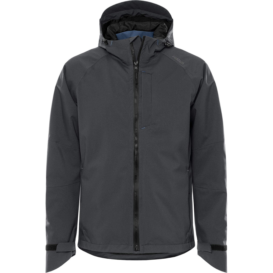 Fristads Waterproof Breathable Ripstop Stretch Shell Jacket - 4882 GLPS Dark Grey Front1#colour_dark-grey