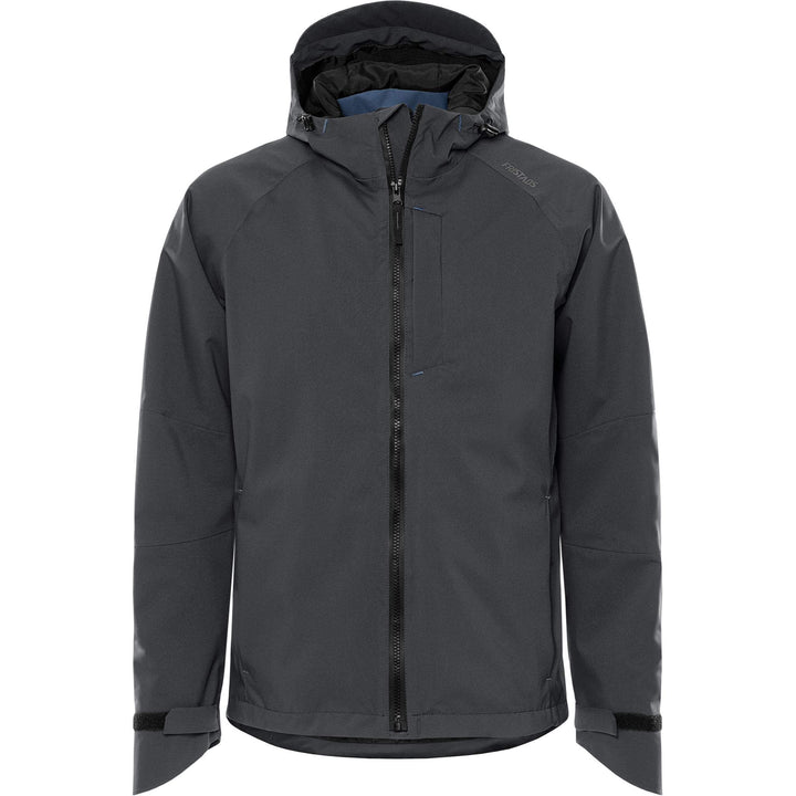 Fristads Waterproof Breathable Ripstop Stretch Shell Jacket - 4882 GLPS Dark Grey Front1#colour_dark-grey