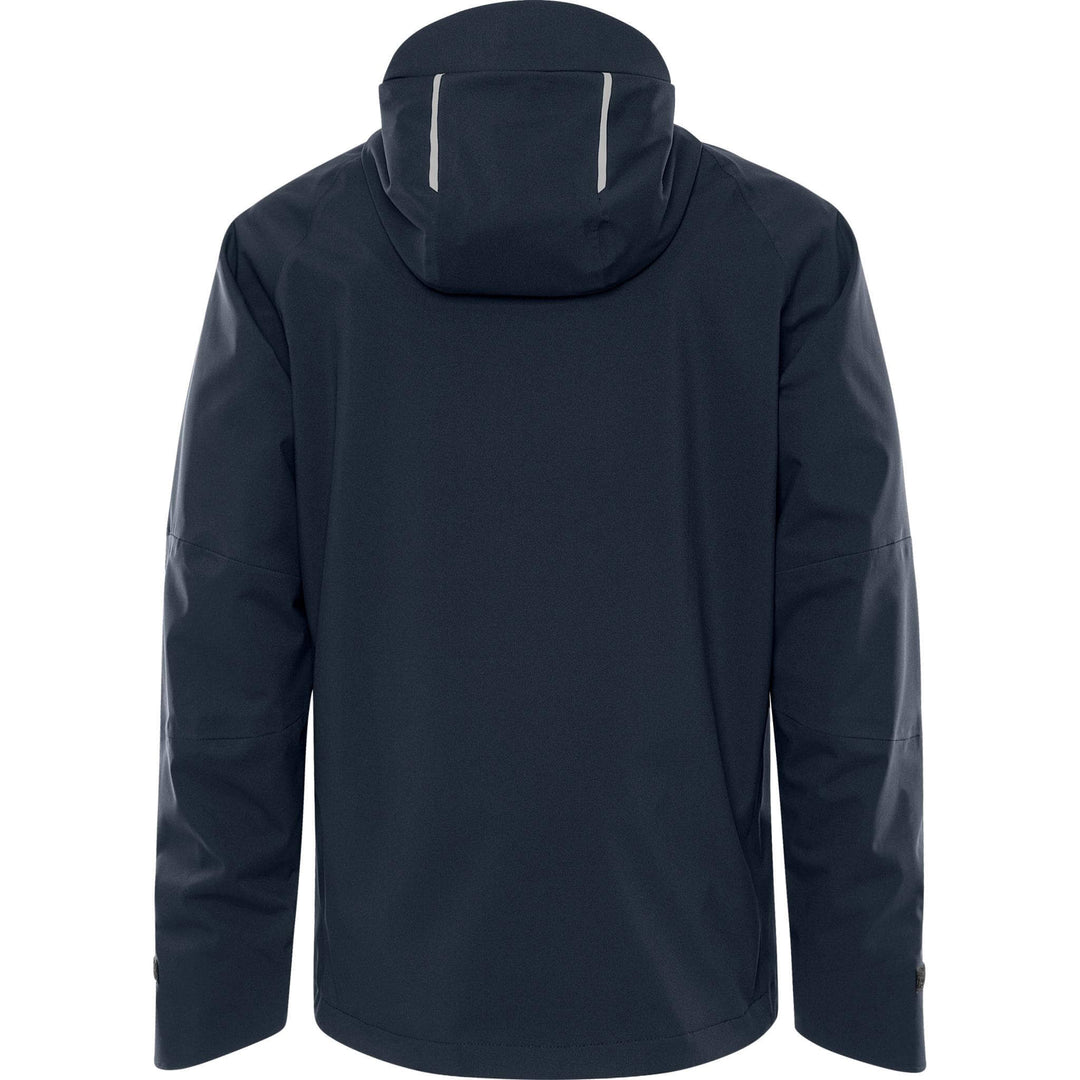 Fristads Waterproof Breathable Ripstop Stretch Shell Jacket - 4882 GLPS Dark Navy Back1#colour_dark-navy
