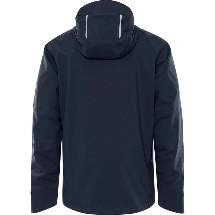 Fristads Waterproof Breathable Ripstop Stretch Shell Jacket - 4882 GLPS Dark Navy Back1#colour_dark-navy