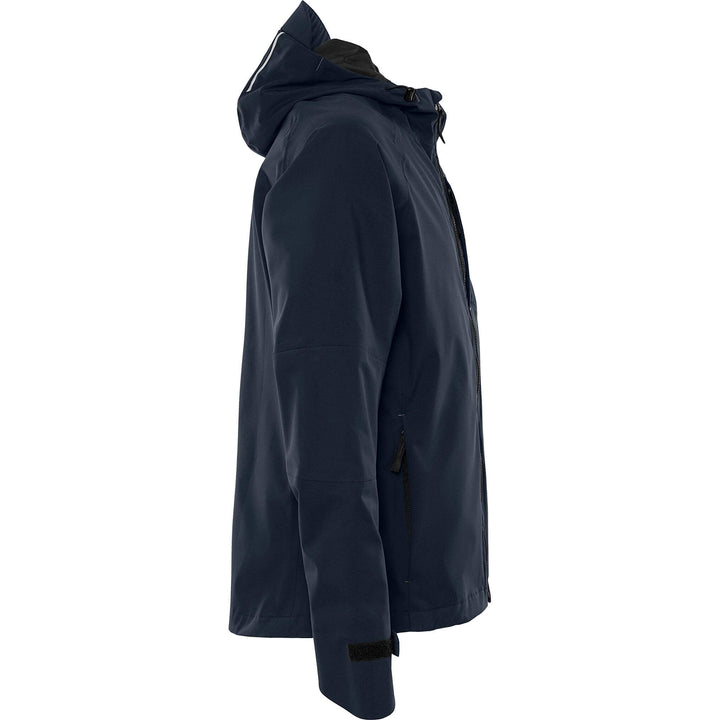 Fristads Waterproof Breathable Ripstop Stretch Shell Jacket - 4882 GLPS Dark Navy Back3#colour_dark-navy