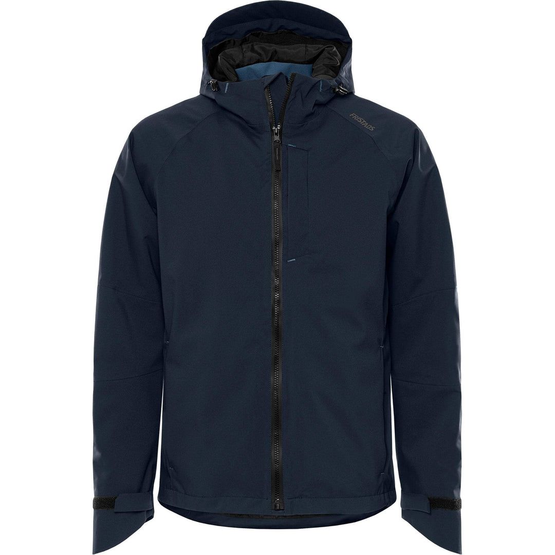 Fristads Waterproof Breathable Ripstop Stretch Shell Jacket - 4882 GLPS Dark Navy Front1#colour_dark-navy