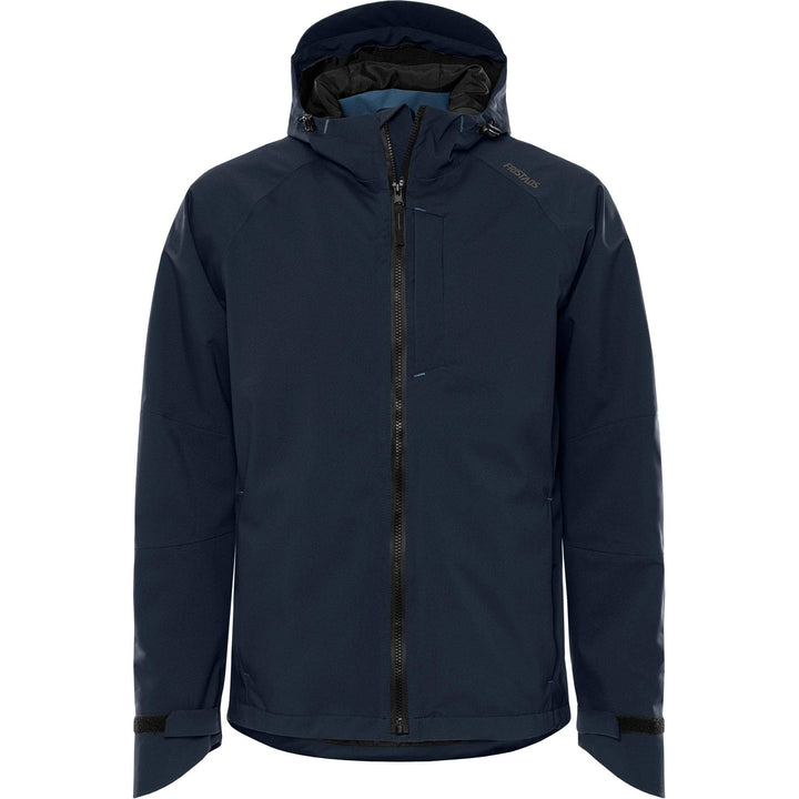 Fristads Waterproof Breathable Ripstop Stretch Shell Jacket - 4882 GLPS Dark Navy Front1#colour_dark-navy
