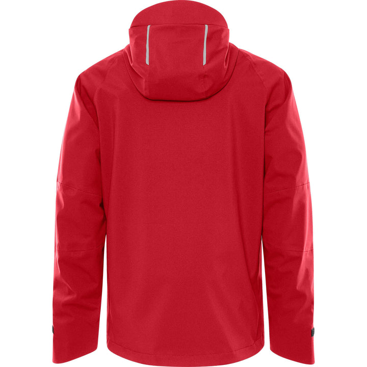 Fristads Waterproof Breathable Ripstop Stretch Shell Jacket - 4882 GLPS Red Back1#colour_red