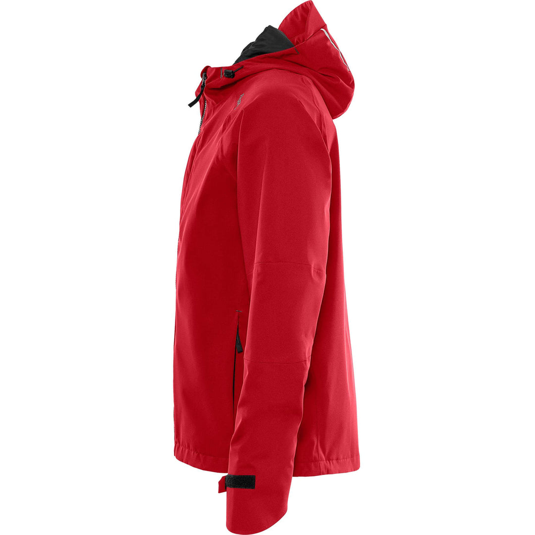 Fristads Waterproof Breathable Ripstop Stretch Shell Jacket - 4882 GLPS Red Back2#colour_red