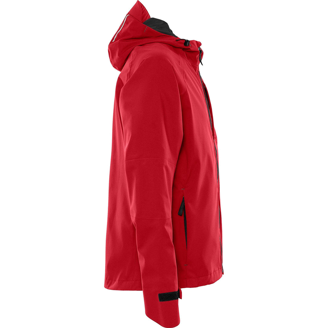 Fristads Waterproof Breathable Ripstop Stretch Shell Jacket - 4882 GLPS Red Back3#colour_red