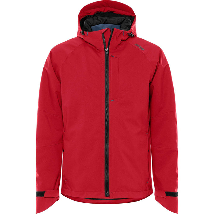 Fristads Waterproof Breathable Ripstop Stretch Shell Jacket - 4882 GLPS Red Front1#colour_red