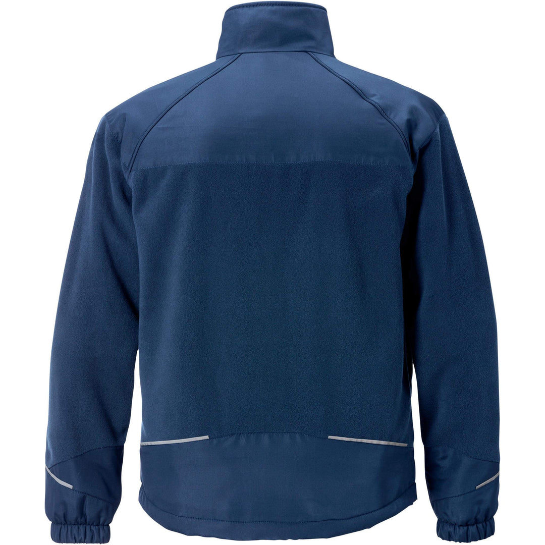 Fristads Windproof Fleece Jacket - 4411 FLE Navy Back1#colour_navy