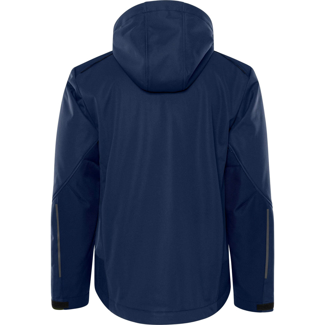Fristads Windproof Softshell Winter Jacket - 4060 CFJ Navy Back1#colour_navy