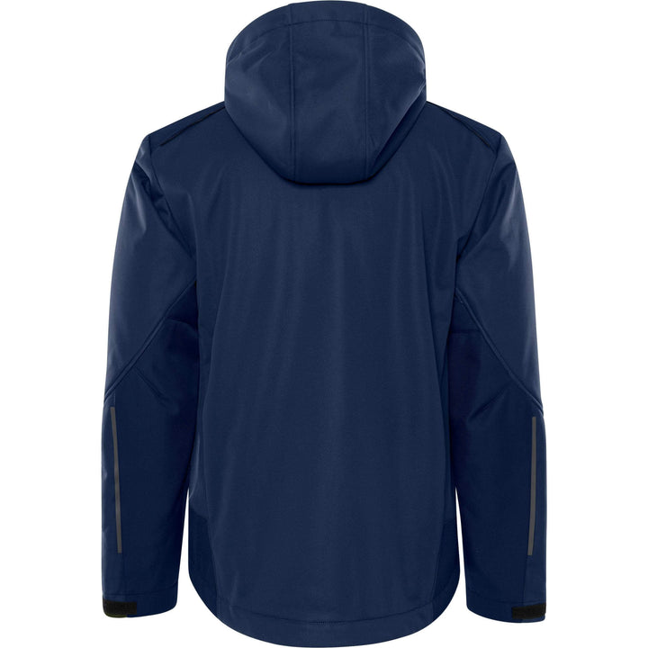 Fristads Windproof Softshell Winter Jacket - 4060 CFJ Navy Back1#colour_navy
