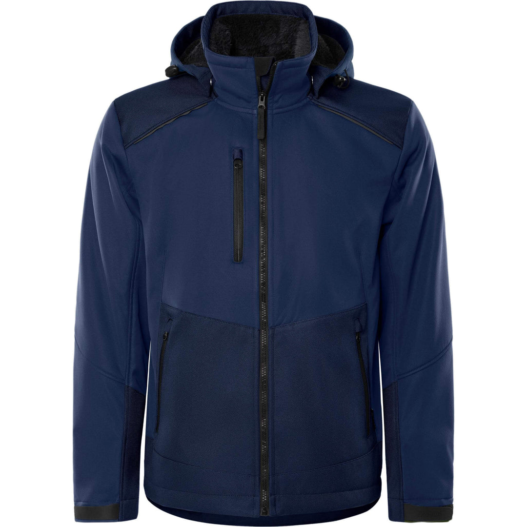 Fristads Windproof Softshell Winter Jacket - 4060 CFJ Navy Front1#colour_navy