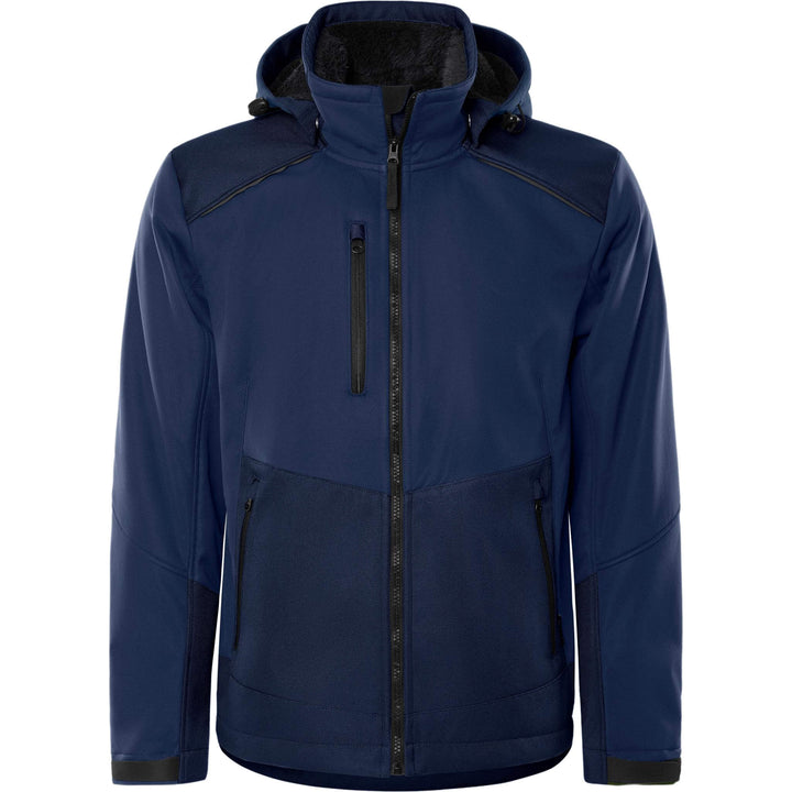 Fristads Windproof Softshell Winter Jacket - 4060 CFJ Navy Front1#colour_navy