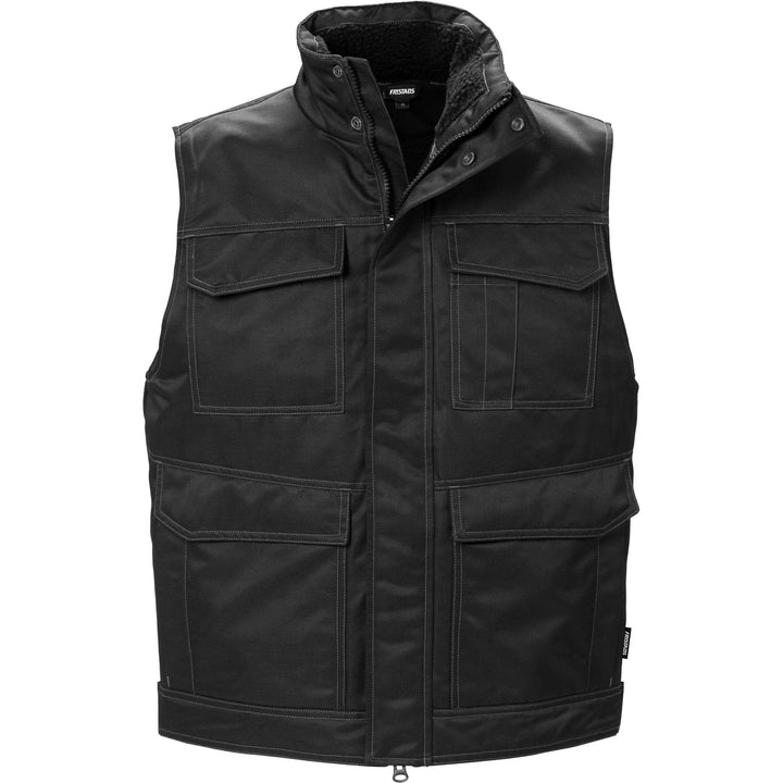 Fristads Winter Waistcoat - 5050 PP Black Front1#colour_black