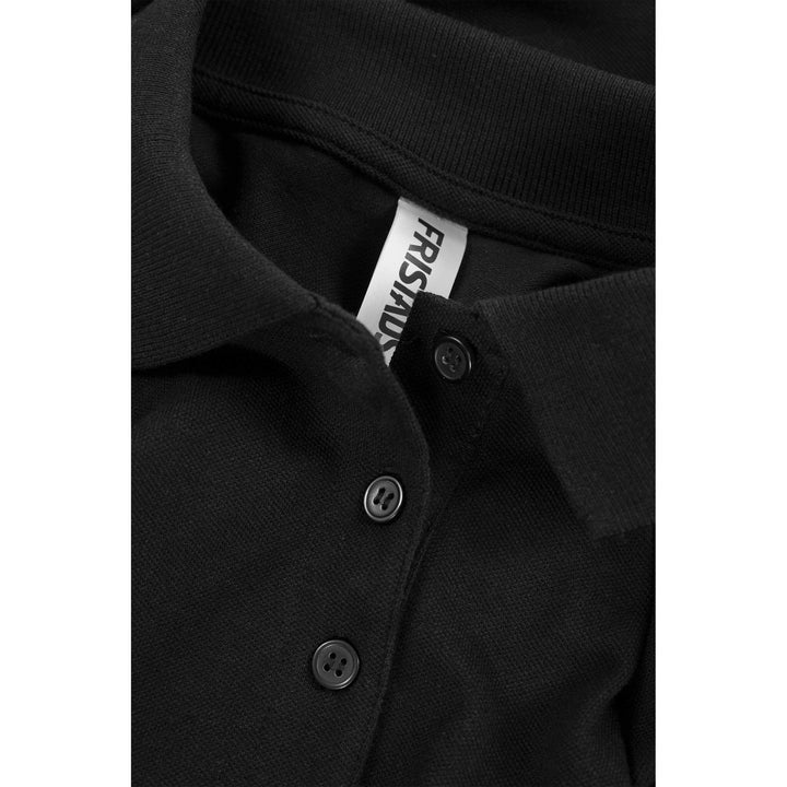 Fristads Womens Acode Heavy Polo Shirt - 1723 PIQ Black Detail2#colour_black
