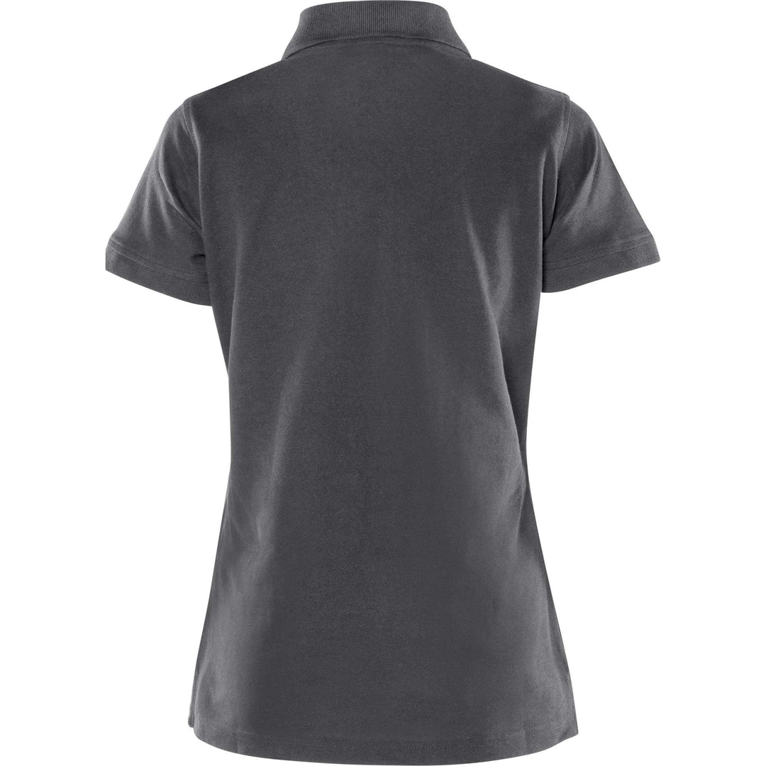 Fristads Womens Acode Heavy Polo Shirt - 1723 PIQ Dark Grey Back1#colour_dark-grey