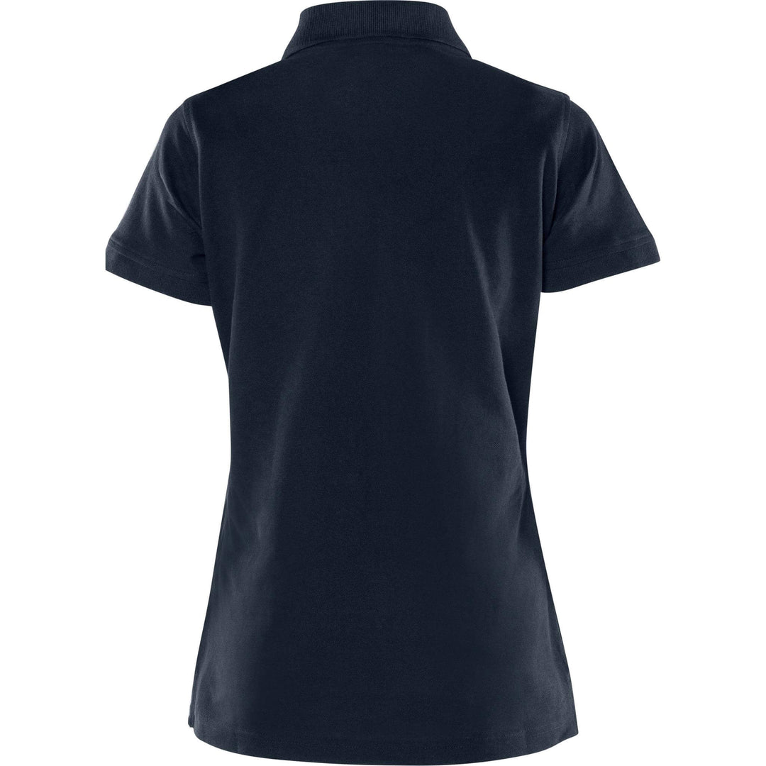 Fristads Womens Acode Heavy Polo Shirt - 1723 PIQ Dark Navy Back1#colour_dark-navy