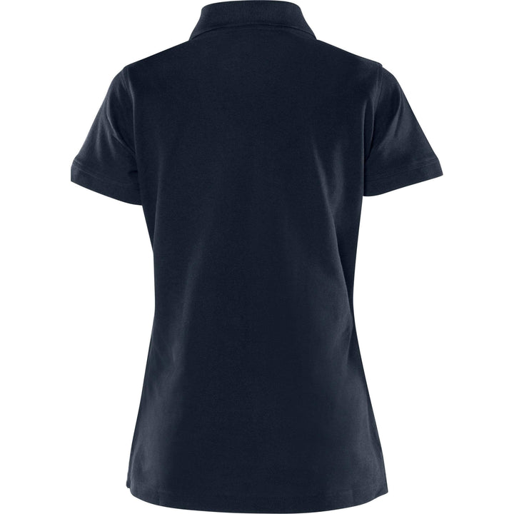Fristads Womens Acode Heavy Polo Shirt - 1723 PIQ Dark Navy Back1#colour_dark-navy