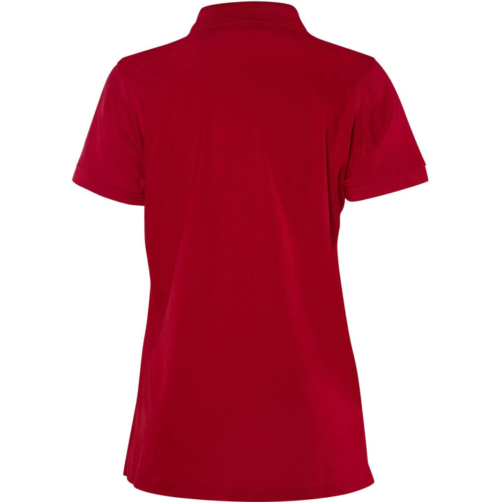 Fristads Womens Acode Heavy Polo Shirt - 1723 PIQ Red Back1#colour_red