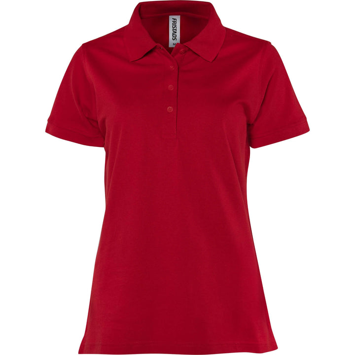 Fristads Womens Acode Heavy Polo Shirt - 1723 PIQ Red Front1#colour_red