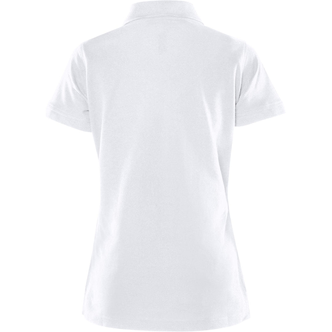 Fristads Womens Acode Heavy Polo Shirt - 1723 PIQ White Back1#colour_white