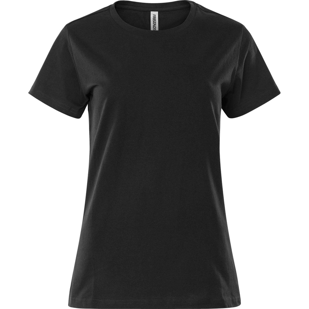 Fristads Womens Acode Heavy T-Shirt - 1917 HSJ Black Front1#colour_black