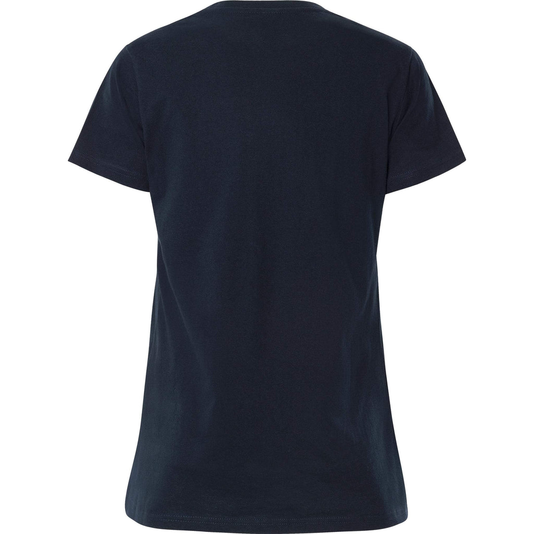 Fristads Womens Acode Heavy T-Shirt - 1917 HSJ Dark Navy Back1#colour_dark-navy