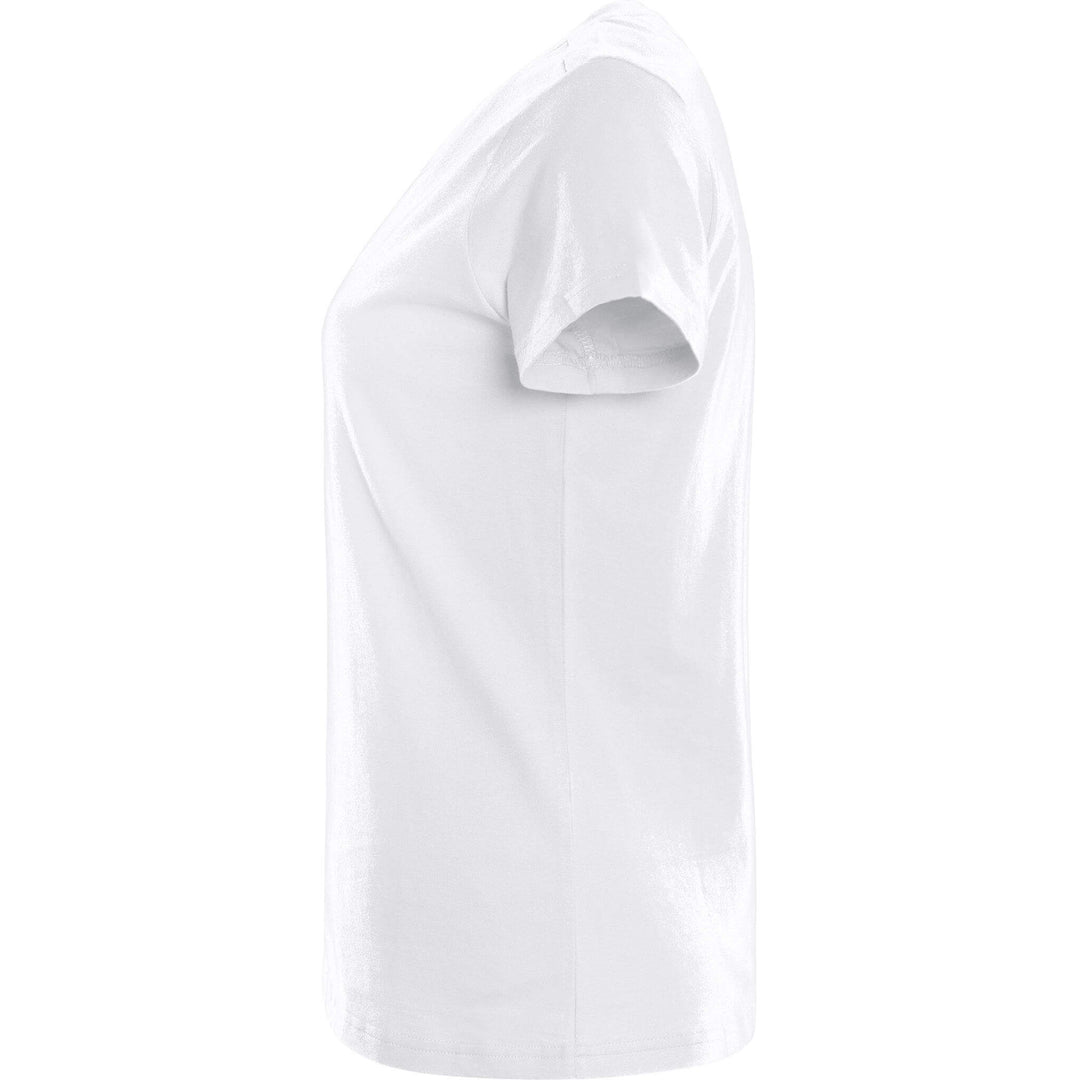 Fristads Womens Acode Heavy T-Shirt - 1917 HSJ White Back2#colour_white