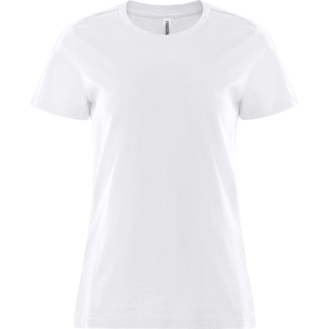 Fristads Womens Acode Heavy T-Shirt - 1917 HSJ White Front1#colour_white