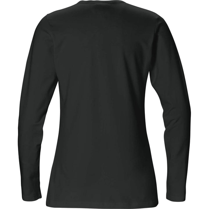 Fristads Womens Acode Long Sleeve Stretch T-Shirt - 1927 ELA Black Back1#colour_black