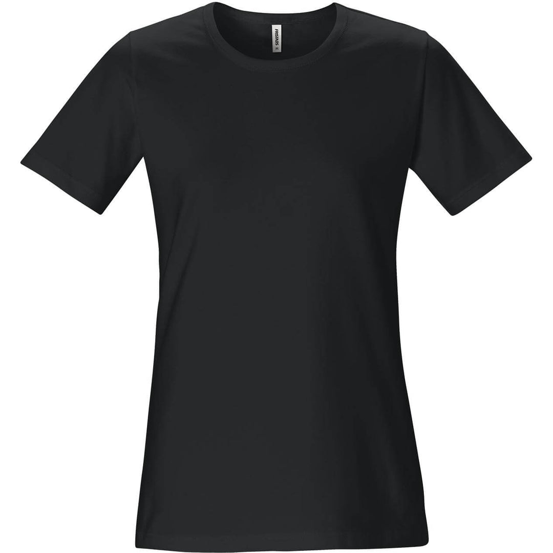 Fristads Womens Acode Stretch T-Shirt - 1926 ELA Black Front1#colour_black