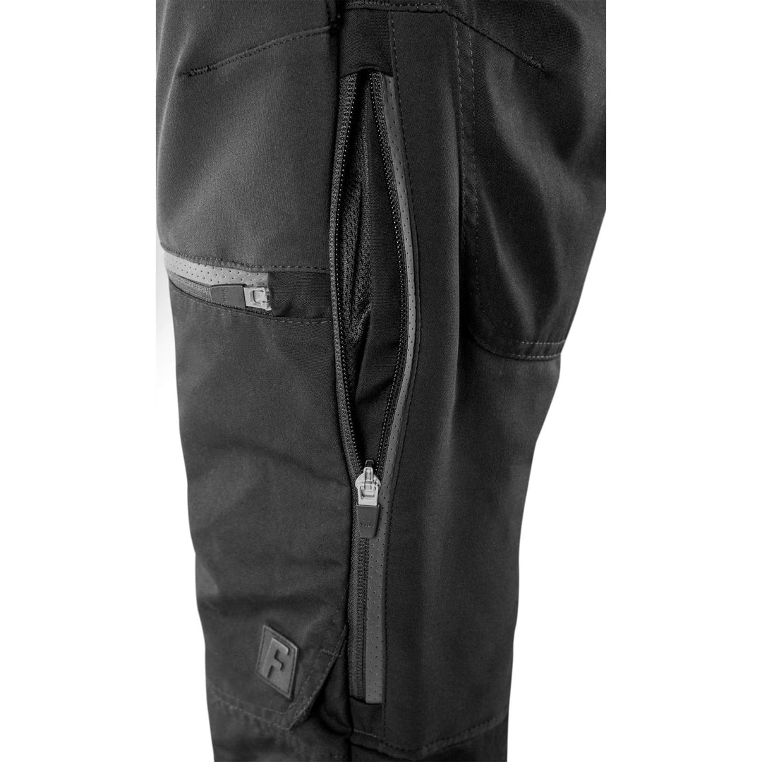 Fristads Womens Carbon Outdoor Semistretch Trousers Black Detail3#colour_black