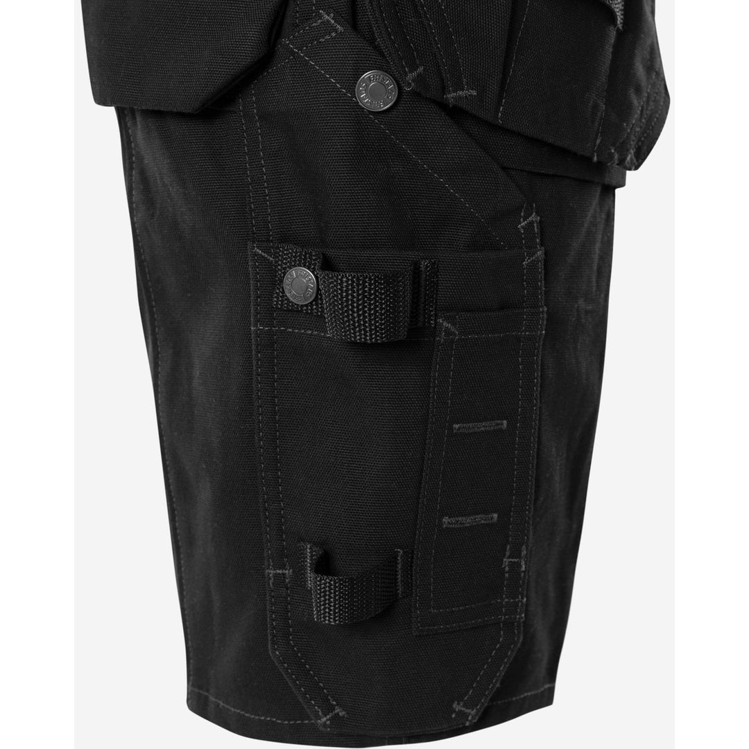 Fristads Womens Craftsman 4-Way-Stretch Holster Pocket Shorts - 2527 GCYD Black Detail3#colour_black