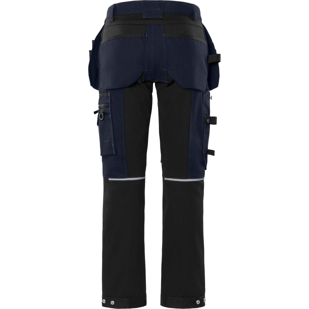 Fristads Womens Craftsman 4-Way-Stretch Holster Pocket Trousers - 2533 GCYD Dark Navy Back1#colour_dark-navy
