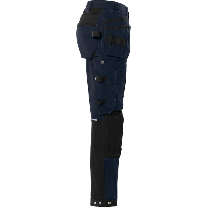Fristads Womens Craftsman 4-Way-Stretch Holster Pocket Trousers - 2533 GCYD Dark Navy Back3#colour_dark-navy