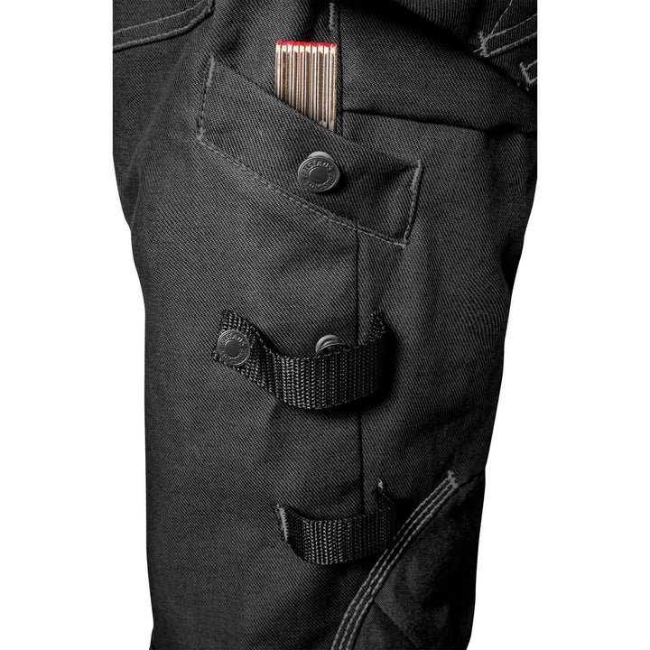 Fristads Womens Craftsman Holster Pocket 4-Way-Stretch Panel Trousers - 2605 FASG Black Detail1#colour_black