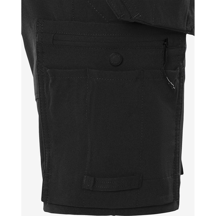 Fristads Womens Craftsman Lightweight 4-Way-Stretch Holster Pocket Shorts - 2601 GLWS Black Detail3#colour_black