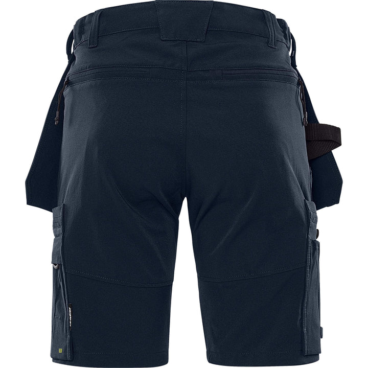 Fristads Womens Craftsman Lightweight 4-Way-Stretch Holster Pocket Shorts - 2601 GLWS Dark Navy Back1#colour_dark-navy